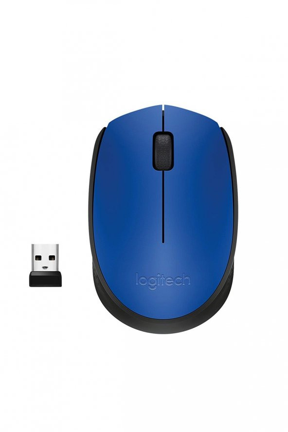 Logitech M171 Kablosuz Usb Alıcılı Optik Mouse Mavi ürün görseli 1