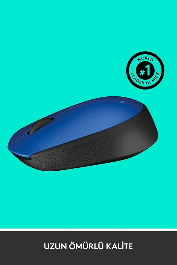 Logitech M171 Kablosuz Usb Alıcılı Optik Mouse Mavi - Resim 5