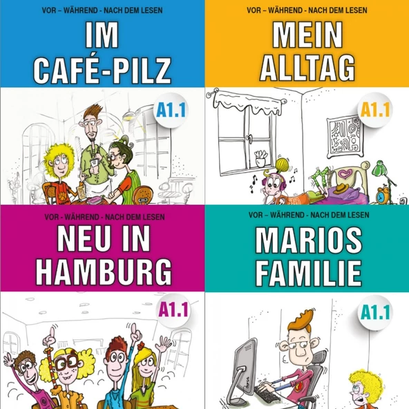 ÇIPA ALMANCA A1 SEVİYE HİKAYE SETİ TOPLAM 4 KİTAP ürün görseli 1