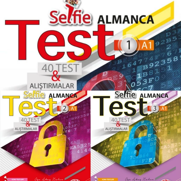 ÇIPA ALMANCA A1 SEVİYE SELFİE TEST SORU BANKASI SETİ TOPLAM 3 KİTAP ürün görseli 1