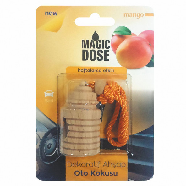 DEKORATİF AHŞAP AYNA SÜSÜ  KOKULU  MANGO ürün görseli 1