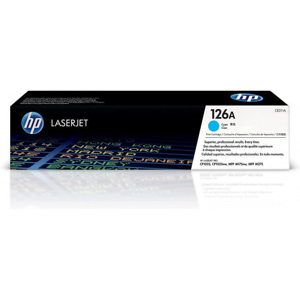 HP 126A Cyan -Mavi Toner ,Orijinal ürün görseli 1