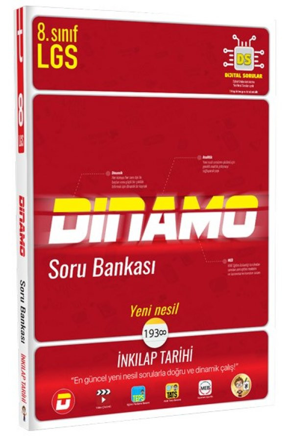 8. Sınıf İnkılap Tarihi Dinamo Soru Bankası - Tonguç Yayınları ürün görseli 1