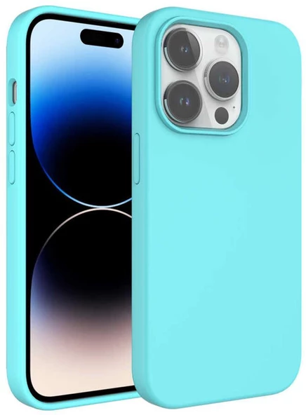 Apple iPhone 14 Pro Max Kılıf Sıvı Teknolojili Silinebilir Sert Zore Kivi Kapak ürün görseli 1