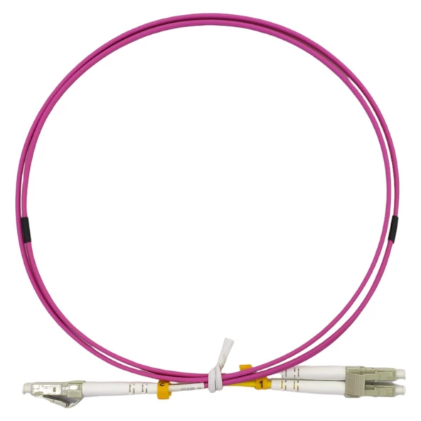 FİBER PATCH CORD LC-LC MM DUPLEX 50/125 OM4 1 MT ürün görseli 1