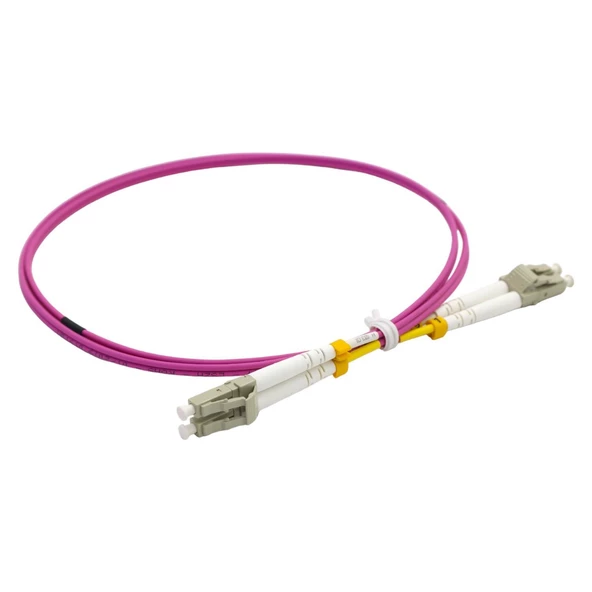 FİBER PATCH CORD LC-LC MM DUPLEX 50/125 OM4 1 MT - Resim 4