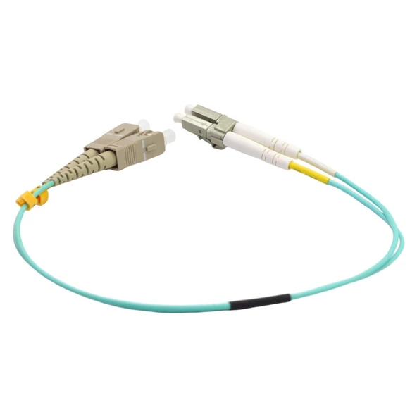 FİBER PATCH CORD SC-LC MM DUPLEX 50/125 OM3 0.25 MT - Resim 2