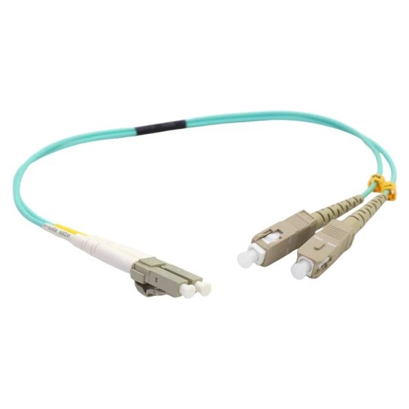 FİBER PATCH CORD SC-LC MM DUPLEX 50/125 OM3 0.25 MT - Resim 3