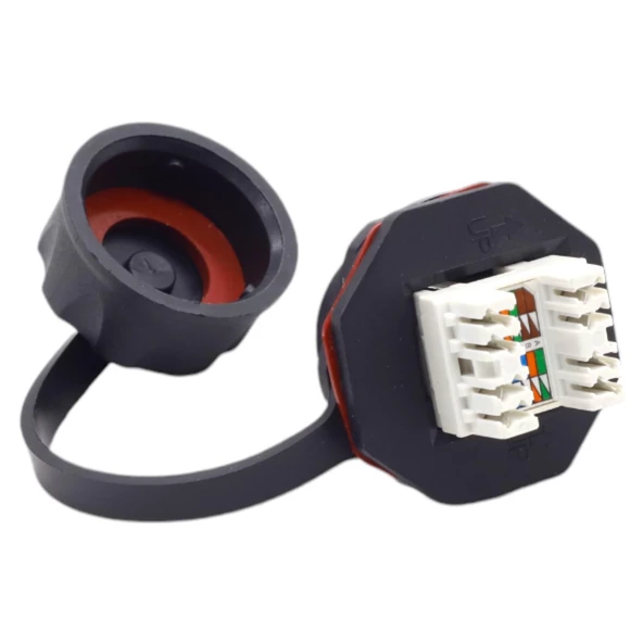 KEYSTONE JACK UTP CAT6 180 D IP67 VİDALI EDÜSTRİYEL ürün görseli 1