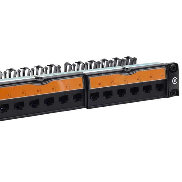 PATCH PANEL UTP CAT6 24 PORT ÇEVİRMELİ DOLU ürün görseli 1