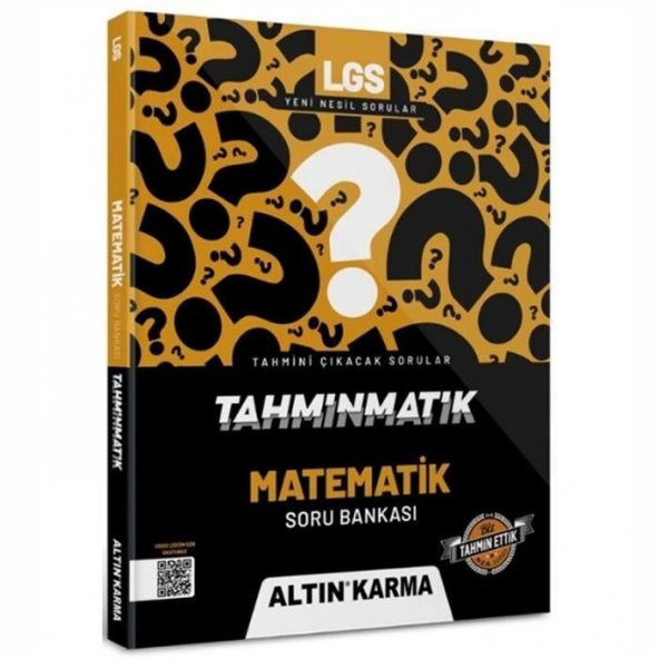8. Sınıf LGS Tahminmatik Matematik Soru Bankası Altın Karma Yayınları ürün görseli 1