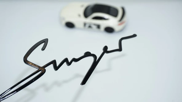 DK Tuning Porsche 911 Singer Bagaj Siyah ABS Yazı Logo Amblem ürün görseli 1