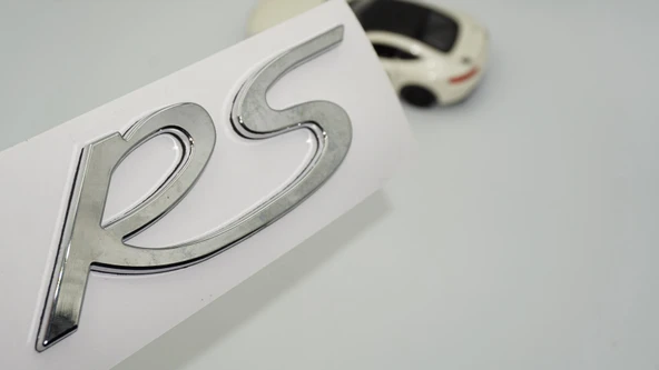 DK Tuning Porsche RS Bagaj Gümüş Krom ABS Yazı Logo Amblem ürün görseli 1