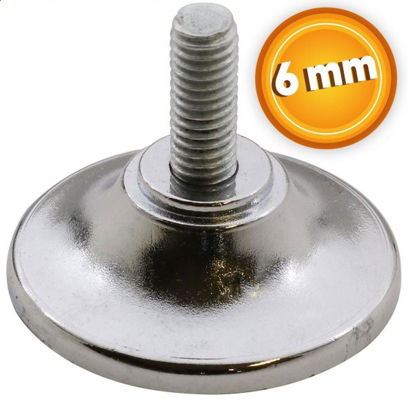 Metal Düz Bingo Mobilya Ayağı Krom M6 ürün görseli 1