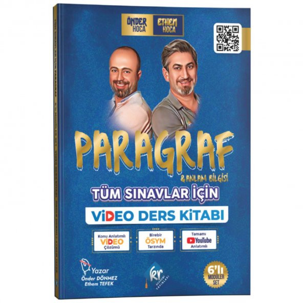Önder Hoca ve Ethem Hoca Tüm Sınavlar İçin Paragraf ve Anlam Bilgisi Video Ders Kitabı ürün görseli 1