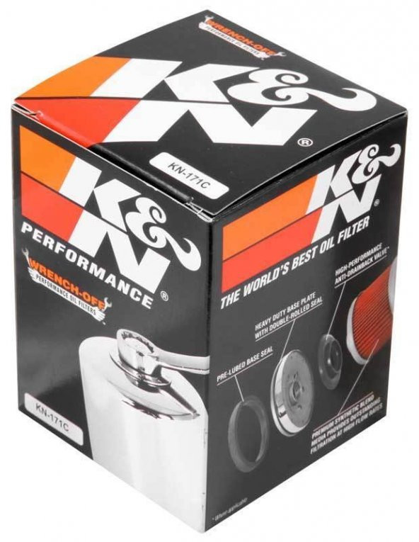 K&N KN-171C 1999-2022 Harley-Davidson Road King FLHRI Yağ Filtresi ürün görseli 1
