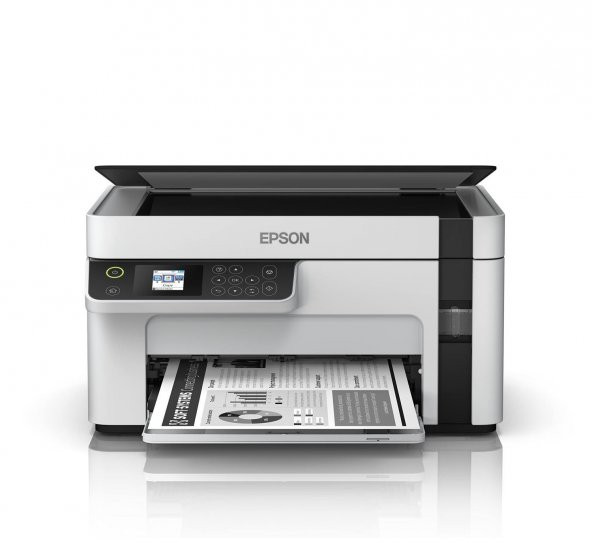 Epson EcoTank M2120 Wi-Fi + Tarayıcı + Fotokopi Mono Çok Fonksiyonlu Tanklı Mürekkep Püskürtmeli Yazıcı ürün görseli 1