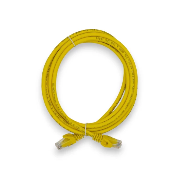 PATCH CORD UTP CAT6 2 MT YELLOW - Resim 2