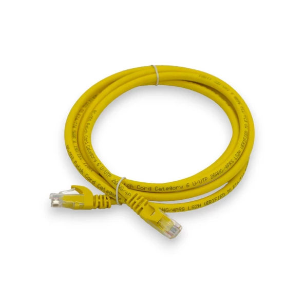 PATCH CORD UTP CAT6 2 MT YELLOW - Resim 3