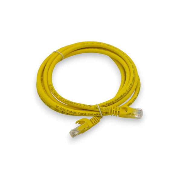 PATCH CORD UTP CAT6 2 MT YELLOW - Resim 4
