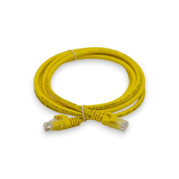 PATCH CORD UTP CAT6 2 MT YELLOW ürün görseli 1