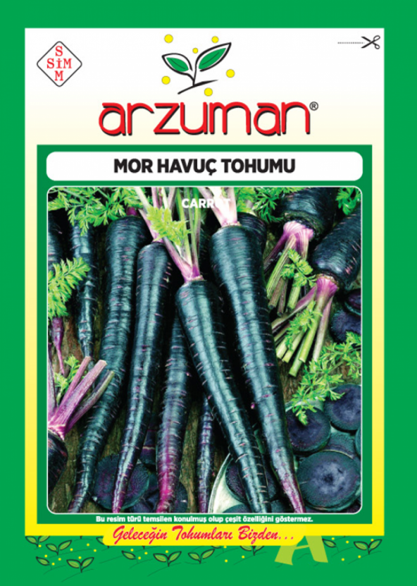 Mor Havuç Siyah Havuç Esvet Tohumu Arzuman ürün görseli 1