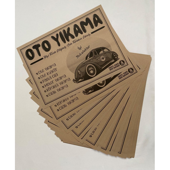Oto Kağıt Paspas 250 Adet - Resim 5