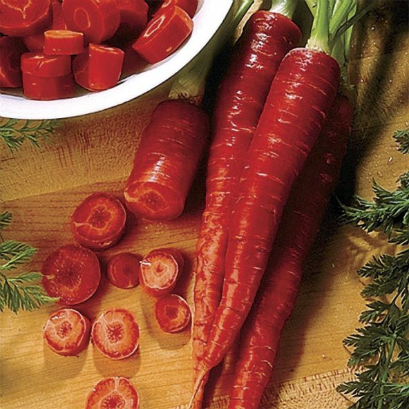 Doğal Atomic Red Kırmızı Havuç Tohumu 50 Tohum ürün görseli 1