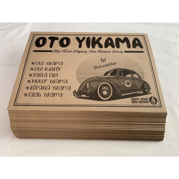 Oto Kağıt Paspas 50 Adet - Resim 3