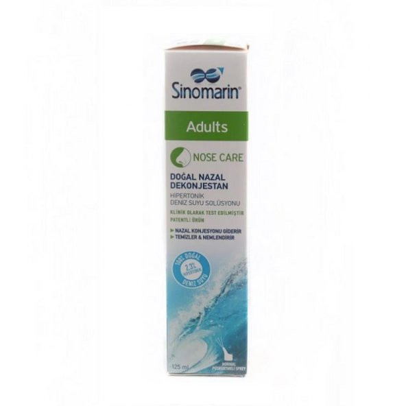 Sinomarin Adults Yetişkinler İçin Hipertonik Deniz Suyu 125 Ml ürün görseli 1