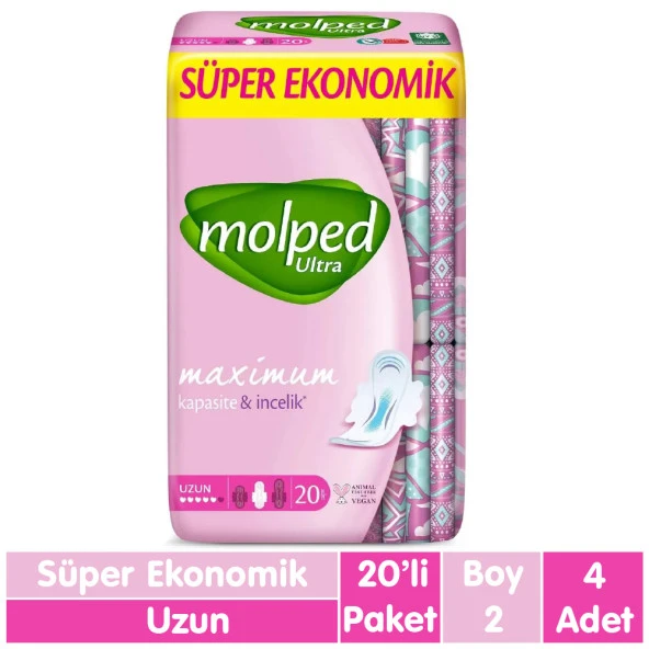 Molped Ultra Ped Uzun 20x4 80 Adet ürün görseli 1