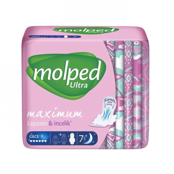Molped Ultra Anatomik Gece Ped 7x4 28 Adet ürün görseli 1