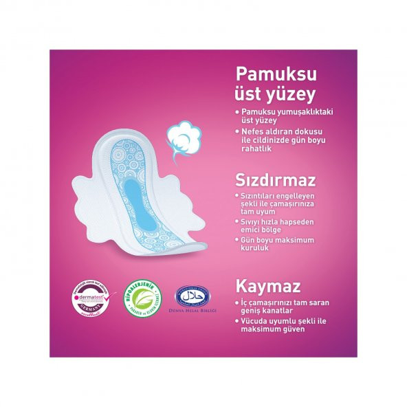 Molped Ultra Anatomik Uzun Ped 8 Adet - Resim 3