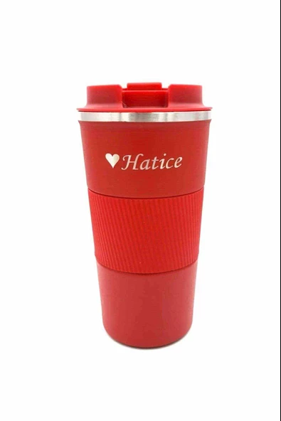 Kişiye Özel Çift Katmanlı Paslanmaz Çelik 500 Ml Kupa Araç Kahve Çay Termos Bardak -1549kır ürün görseli 1