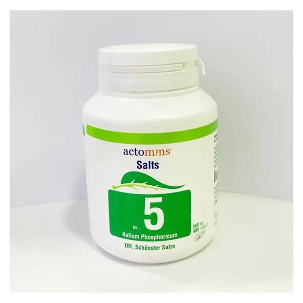 Schüssler Tuzları No5 KaliumPhosporicumD6-400 Tablet-SKT:06/2029 ürün görseli 1