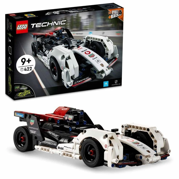 LEGO® Technic Formula E® Porsche 99X Electric 42137 - 9 Yaş ve Üzeri için Çek-Bırak Yarış Arabası Modeli Oyuncak Yapım Seti (422 Parça) ürün görseli 1