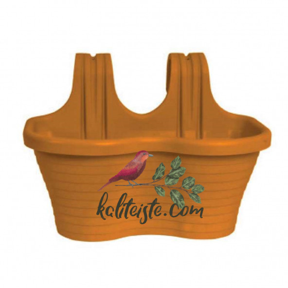 Askılı Balkon Saksısı 6,5 L Kahverengi ürün görseli 1