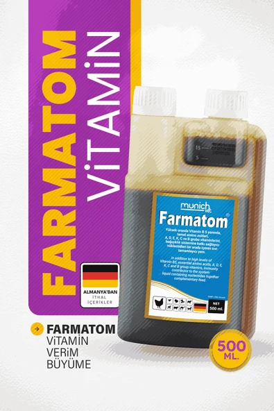 Munich Vet Farmatom Kanatlı Vitamini - 1 Litre ürün görseli 1