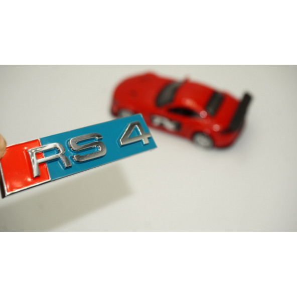 Audi RS4 Yeni Nesil Turkuaz 3M 3D Ön Panjur Logo Orjinal ürün ürün görseli 1