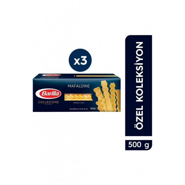 Barilla Mafaldine Makarna 500 g x 3 adet ürün görseli 1