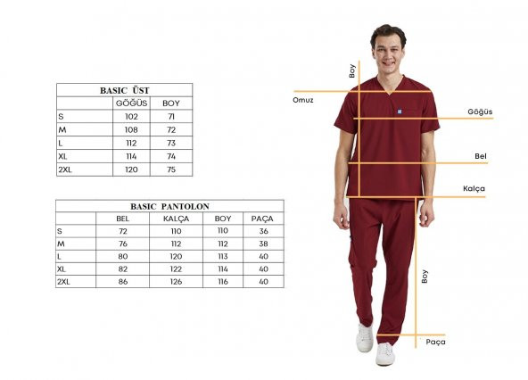 BASIC- Erkek Likralı Lacivert Üniforma Pantolon - Resim 3