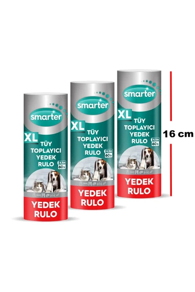 SMARTER XL TÜY TOPLAYICI YEDEK RULO 3 ADET ürün görseli 1
