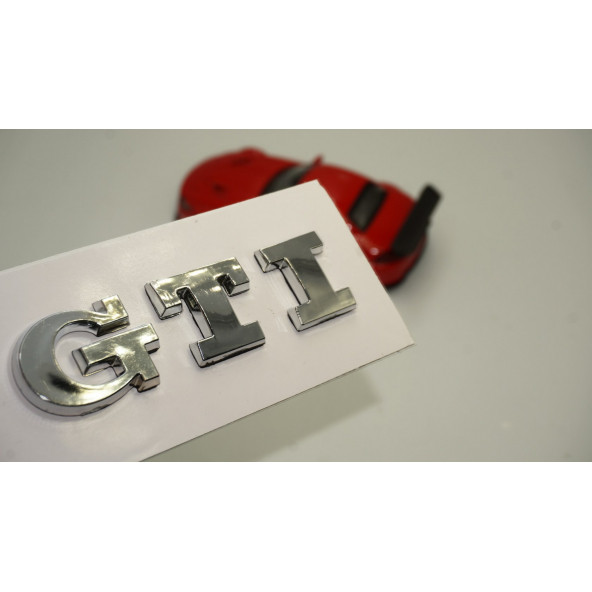 Volkswagen VW GTi 3M 3D Krom ABS Bagaj Logo ürün görseli 1