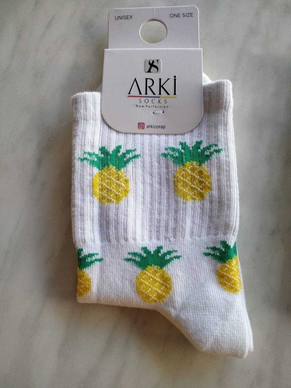Ananas Detaylı Trend Çorap ürün görseli 1