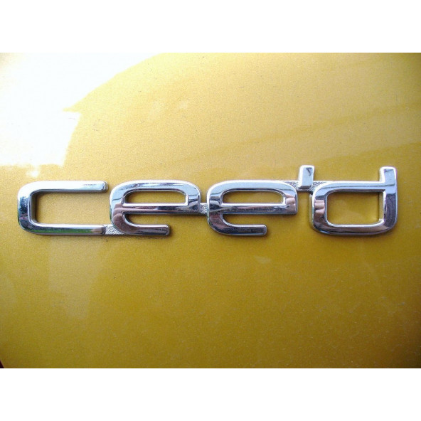 Kia Ceed Bagaj Orjinal 3M 3D Krom ABS Logo Amblem ürün görseli 1