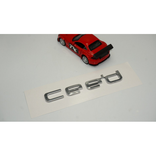 Kia Ceed Bagaj Orjinal 3M 3D Krom ABS Logo Amblem - Resim 3
