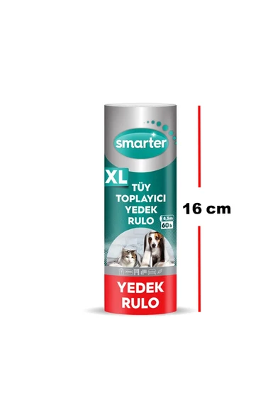 SMARTER XL TÜY TOPLAYICI YEDEK RULO KEDİ KÖPEK ürün görseli 1