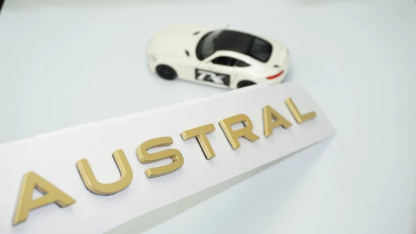 DK Tuning Austral Gold Sarı ABS 3M Bagaj Yazı Logo Renault İle Uyumlu ürün görseli 1