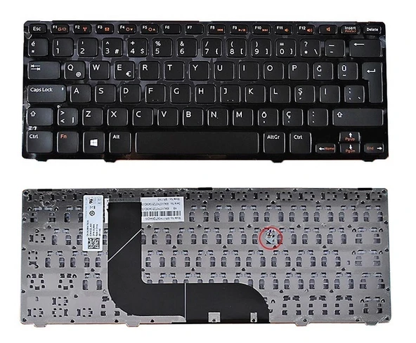 Dell İnspiron 14Z-5423 N411Z Notebook Klavyesi / Siyah TR ürün görseli 1