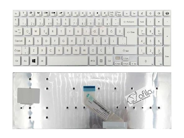 Packard Bell LK13 LK13BZ Notebook Klavyesi (Beyaz TR) ürün görseli 1